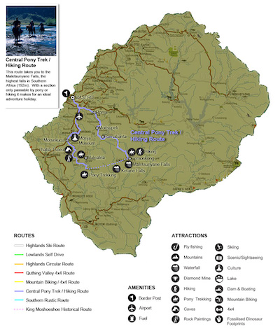 Central Pony Trekking/Hiking Route, Lesotho